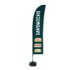 Beach Flag Budget Wind Complete Set Large Sandwiches - 0