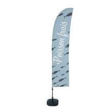 Beach Flag Budget Wind Complete Set Large Fresh Fish