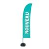 Beach Flag Budget Wind Complete Set New Blue Spanish - ECO - 15