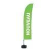 Beach Flag Budget Wind Complete Set New Blue Spanish - ECO - 17