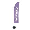 Beach Flag Budget Wind Complete Set New Blue Spanish - ECO - 19