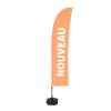 Beach Flag Budget Wind Complete Set New Blue Spanish - ECO - 23