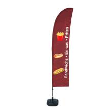 Beach Flag Budget Wind Complete Set Large Snacks