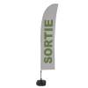 Beach Flag Budget Wind Complete Set Exit Spanish - ECO - 3