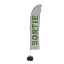Beach Flag Budget Wind Complete Set Large Exit