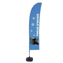 Beach Flag Budget Wind Complete Set Winter Tires French - ECO