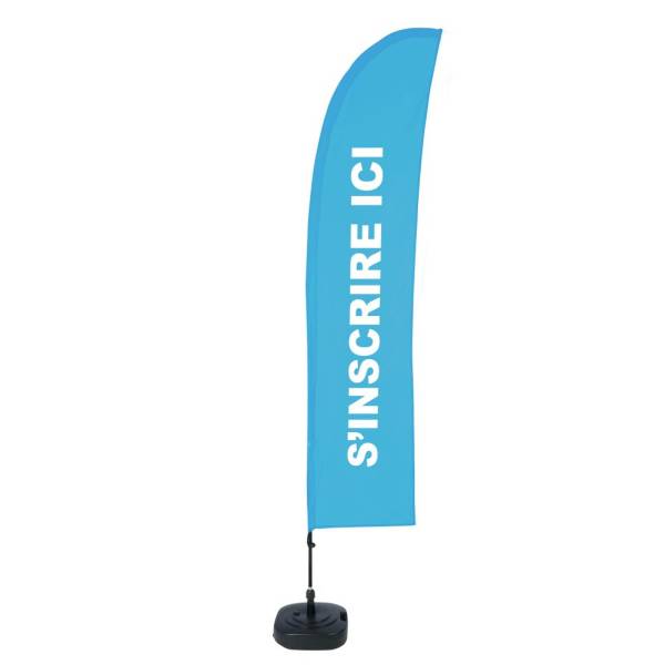 Beach Flag Budget Wind Complete Set Large Sign In Here