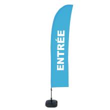 Beach Flag Budget Wind Complete Set Large Entrance