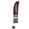 Beach Flag Budget Wind Compete Set Pancakes French - ECO - 0