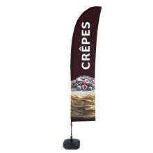 Beach Flag Budget Wind Compete Set Pancakes French - ECO