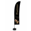 Beach Flag Budget Wind Complete Set Caterer French - 0