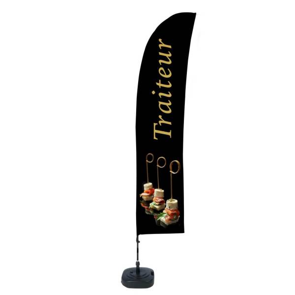 Beach Flag Budget Wind Complete Set Large Caterer