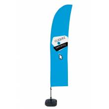 Beach Flag Budget Wind Complete Set Large Click & Collect