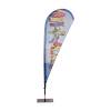 Beach Flag Fiber Wind, Paddle & Drop Medium - 2