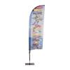 Beach Flag Fiber Wind, Paddle & Drop Medium - 3