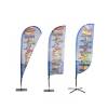 Beach Flag Fiber Wind, Paddle & Drop Medium - 1
