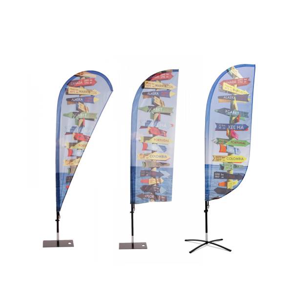 Beach Flag Fiber Wind, Paddle & Drop Medium