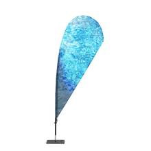 Beach Flag Fiber Drop Graphic