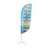 Beach Flag Fiber Paddle Graphic Medium - ECO - 1