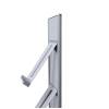 Brochure Rack Totem With Steel Brochure Shelves Silver - 4