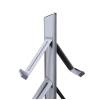 Brochure Rack Totem With Steel Brochure Shelves Silver - 6
