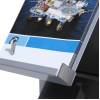 Brochure Rack Totem With Steel Brochure Shelves Silver - 8