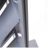 Brochure Rack Totem With Steel Brochure Shelves Silver - 9