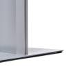 Brochure Rack Totem With Steel Brochure Shelves Silver - 11