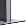 Brochure Rack Totem With Steel Brochure Shelves Black - 12