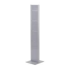 Brochure Rack Totem Without Shelves Silver