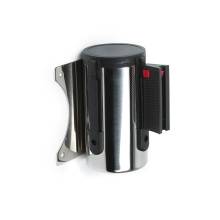 Chrome Barrier Flexi Belt Wall Mounted With 3 Meter Black Belt