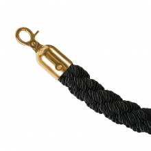 Barrier Gold With Black Twisted Rope