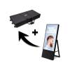 Smart Line Digital A-Board With 43" Samsung Screen Black - 1