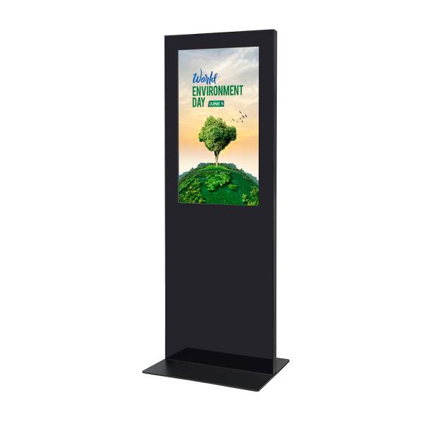 Digital Slim Totem Black With 43" Samsung Screen and Touch Foil
