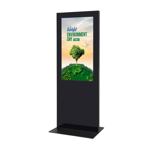 Digital Slim Totem Black With 50" Samsung Screen and Touch Foil