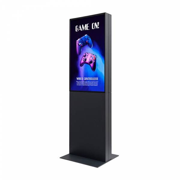 Smart Line Digital Totem Double-Sided with 43" Samsung Screen Black