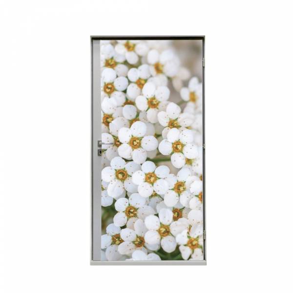 Door Wrap 80 cm White Flower Spirea