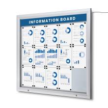 Outdoor Lockable Showcase Illuminated Logo With Gas Spring 15 x A4