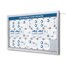 Outdoor Lockable Showcase Illuminated Logo With Gas Spring 24 x A4