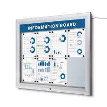 Topcard for Outdoor Lockable Showcase Illuminated 93 x 10 cm