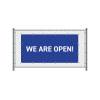 Fence Banner We Are Open - 3