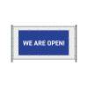 Fence Banner We Are Open - 3
