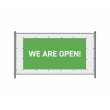 Fence Banner We Are Open