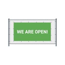 Fence Banner We Are Open