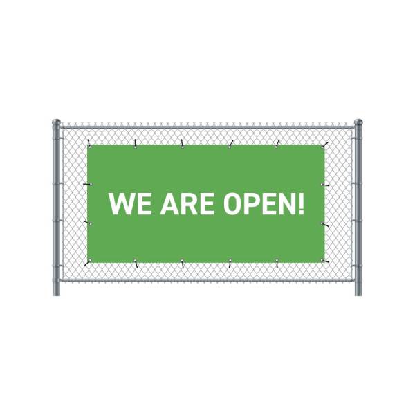 Fence Banner We Are Open