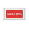 Fence Banner We Are Open - 4