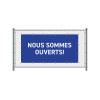 Fence Banner We Are Open - 10