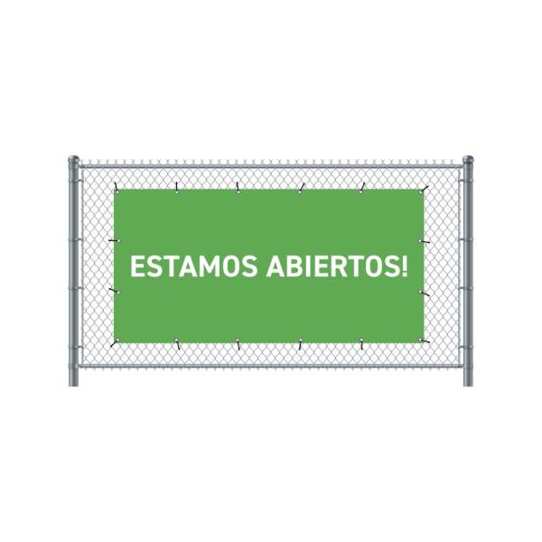 Fence Banner 200 x 100 cm Open Spanish Green