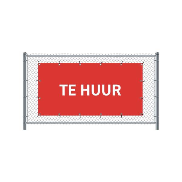 Fence Banner 200 x 100 cm Rent Dutch Red