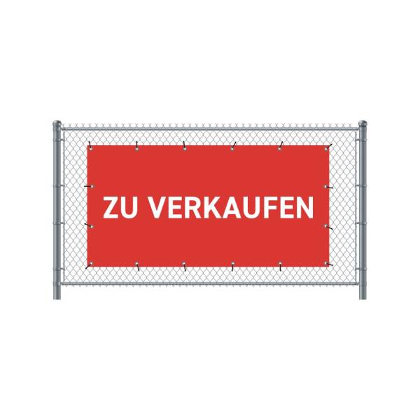 Fence Banner 200 x 100 cm Sale German Red